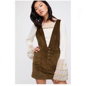 Free People Old School Love Jumper in Olive